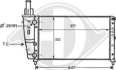 Diederichs 8109158 - Radiator, engine cooling autospares.lv