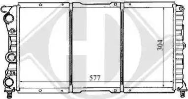 Diederichs 8109153 - Radiator, engine cooling autospares.lv