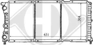 Diederichs 8109162 - Radiator, engine cooling autospares.lv