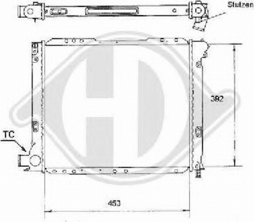 Diederichs 8109112 - Radiator, engine cooling autospares.lv