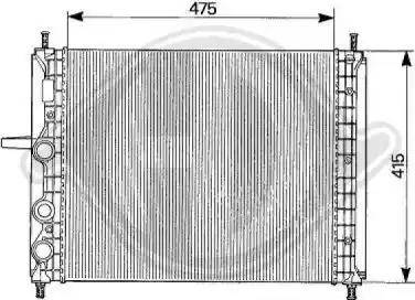 Diederichs 8109183 - Radiator, engine cooling autospares.lv