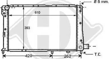 Diederichs 8109121 - Radiator, engine cooling autospares.lv