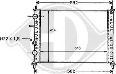 Diederichs 8109179 - Radiator, engine cooling autospares.lv