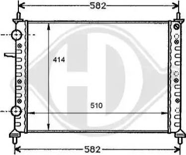 Diederichs 8109178 - Radiator, engine cooling autospares.lv