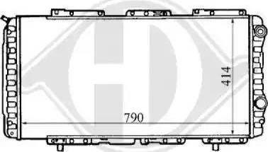 Diederichs 8109201 - Radiator, engine cooling autospares.lv