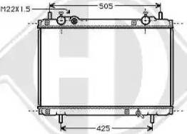 Diederichs 8109202 - Radiator, engine cooling autospares.lv