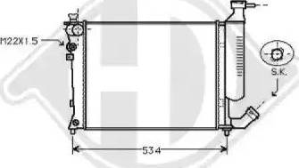 Diederichs 8104195 - Radiator, engine cooling autospares.lv