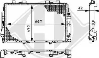 Diederichs 8104197 - Radiator, engine cooling autospares.lv