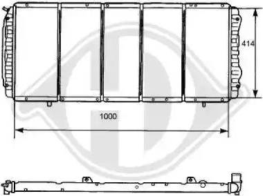 Diederichs 8104164 - Radiator, engine cooling autospares.lv