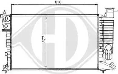 Diederichs 8104165 - Radiator, engine cooling autospares.lv