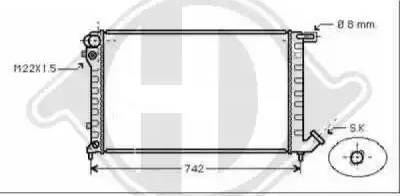 Diederichs 8104181 - Radiator, engine cooling autospares.lv