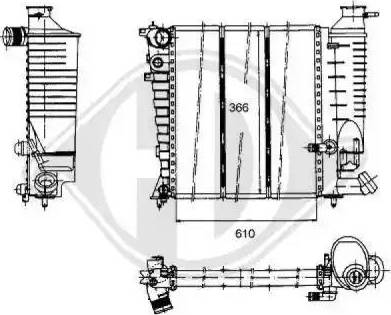 Diederichs 8104179 - Radiator, engine cooling autospares.lv