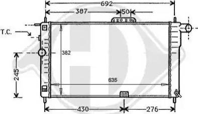 Diederichs 8106100 - Radiator, engine cooling autospares.lv