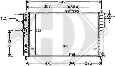 Diederichs 8106101 - Radiator, engine cooling autospares.lv