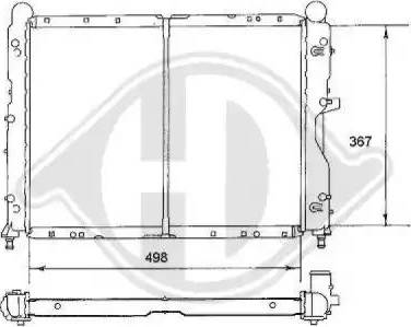 Diederichs 8100103 - Radiator, engine cooling autospares.lv