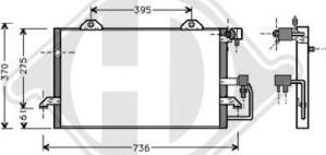 Diederichs 8101500 - Condenser, air conditioning autospares.lv