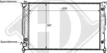 Diederichs 8101147 - Radiator, engine cooling autospares.lv