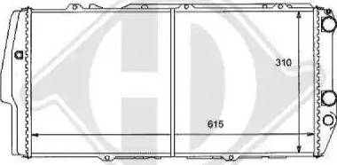 Diederichs 8101112 - Radiator, engine cooling autospares.lv