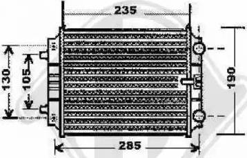 Diederichs 8101809 - Radiator, engine cooling autospares.lv