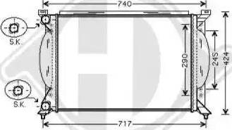 Diederichs 8101705 - Radiator, engine cooling autospares.lv