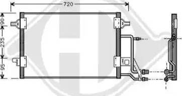 Diederichs 8102400 - Condenser, air conditioning autospares.lv