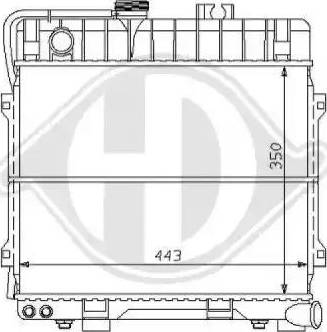 Diederichs 8102150 - Radiator, engine cooling autospares.lv