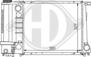 Diederichs 8102166 - Radiator, engine cooling autospares.lv