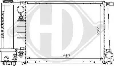 Diederichs 8102160 - Radiator, engine cooling autospares.lv