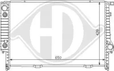 Diederichs 8102177 - Radiator, engine cooling autospares.lv