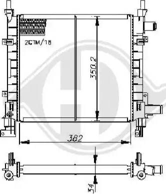 Diederichs 8110190 - Radiator, engine cooling autospares.lv