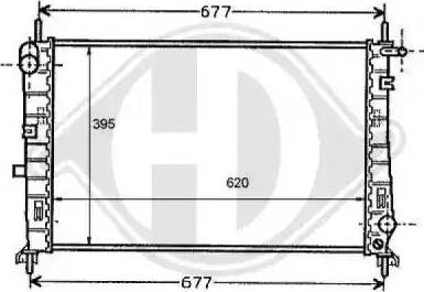 Diederichs 8110114 - Radiator, engine cooling autospares.lv