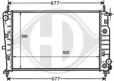 Diederichs 8110180 - Radiator, engine cooling autospares.lv