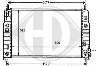 Diederichs 8110179 - Radiator, engine cooling autospares.lv