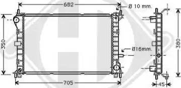 Diederichs 8110200 - Radiator, engine cooling autospares.lv