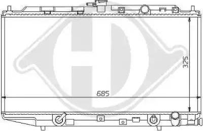 Diederichs 8111100 - Radiator, engine cooling autospares.lv