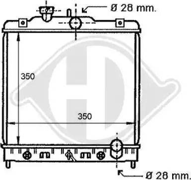 Diederichs 8111135 - Radiator, engine cooling autospares.lv