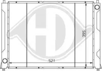 Diederichs 8111137 - Radiator, engine cooling autospares.lv