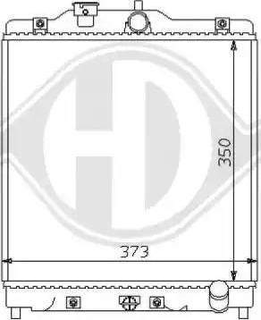 Diederichs 8111123 - Radiator, engine cooling autospares.lv