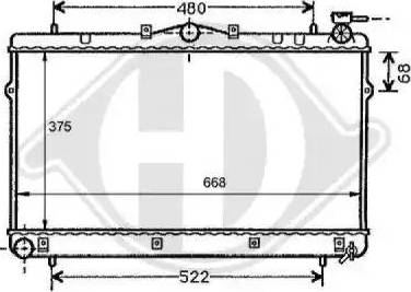 Diederichs 8112100 - Radiator, engine cooling autospares.lv