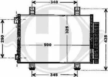 Diederichs 8186600 - Condenser, air conditioning autospares.lv