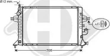 Diederichs 8180550 - Radiator, engine cooling autospares.lv