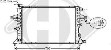 Diederichs 8180506 - Radiator, engine cooling autospares.lv