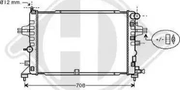 Diederichs 8180607 - Radiator, engine cooling autospares.lv