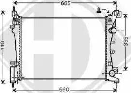 Diederichs 8181405 - Radiator, engine cooling autospares.lv