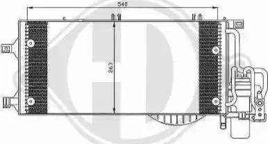 Diederichs 8181302 - Condenser, air conditioning autospares.lv