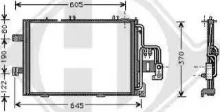 Diederichs 8181310 - Condenser, air conditioning autospares.lv