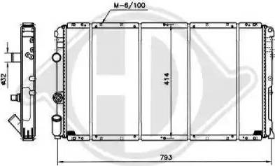 Diederichs 8188500 - Radiator, engine cooling autospares.lv