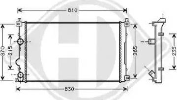 Diederichs 8188605 - Radiator, engine cooling autospares.lv