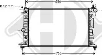 Diederichs 8182406 - Radiator, engine cooling autospares.lv