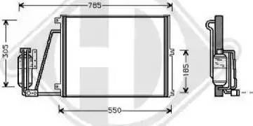 Diederichs 8182402 - Condenser, air conditioning autospares.lv